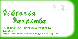 viktoria martinka business card