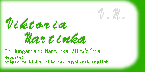 viktoria martinka business card